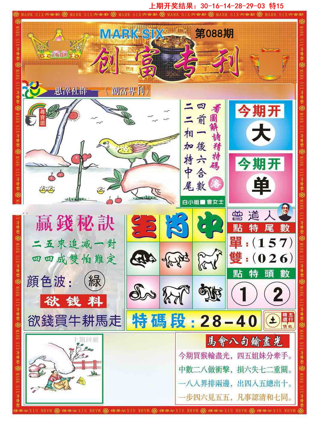 088期创富专刊A[图]