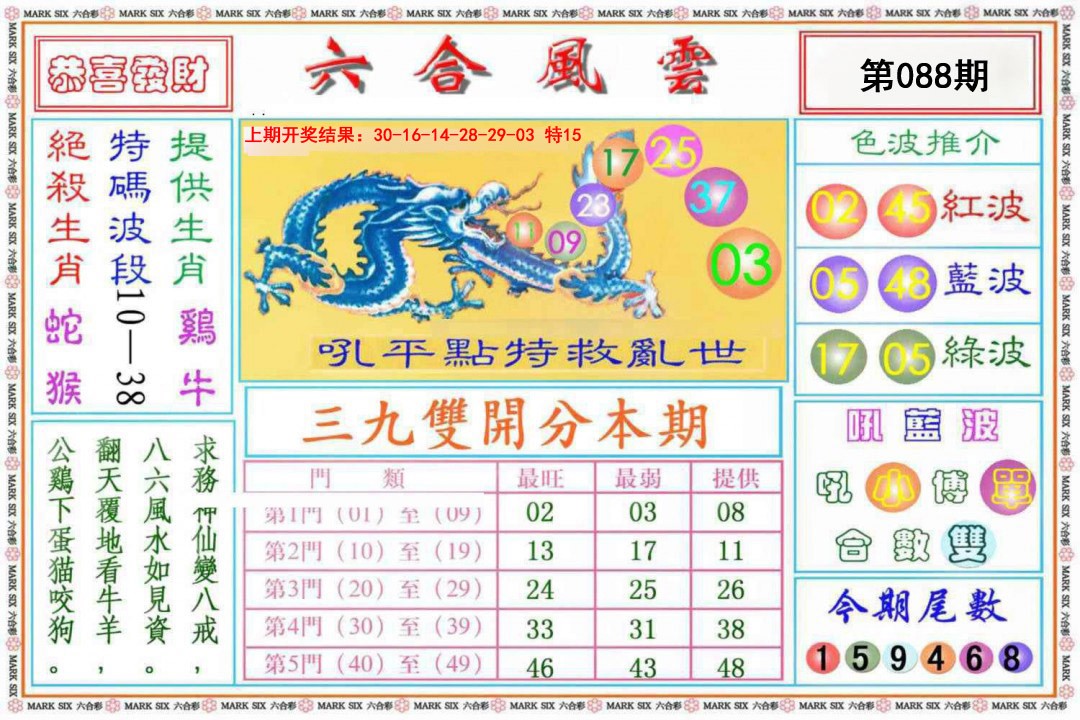 088期六合风云《另版》[图]