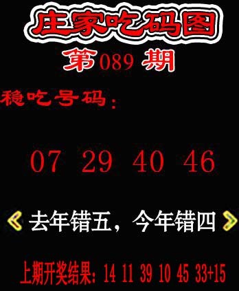 089期庄家吃码图[图]