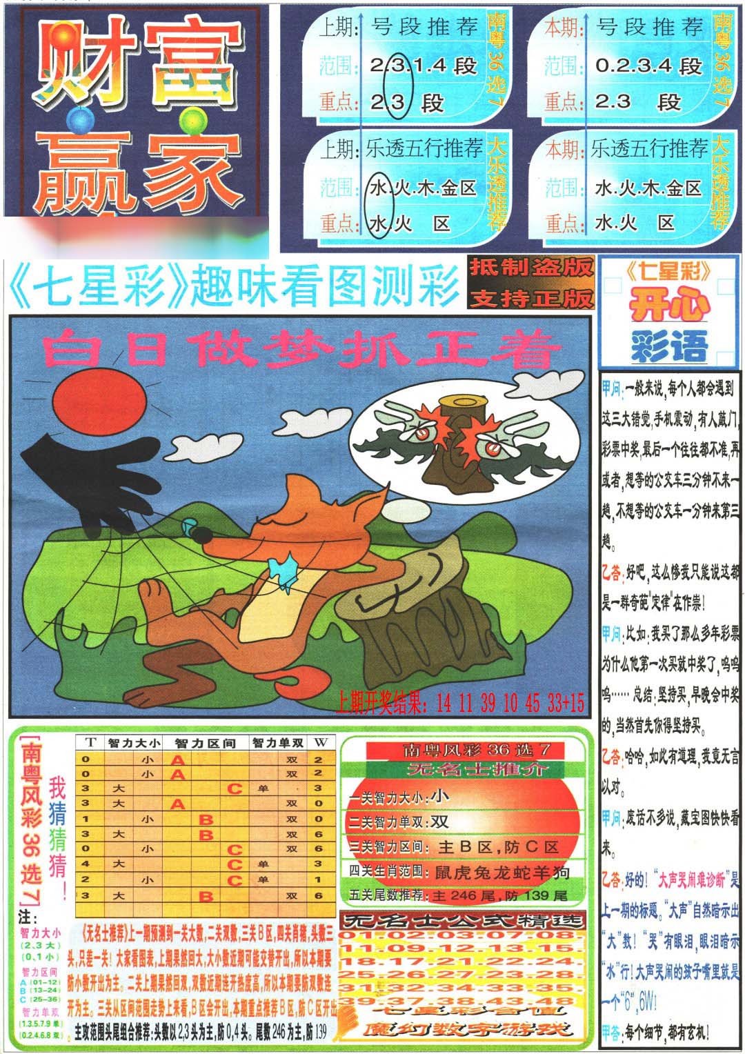 089期财富赢家（七星彩）[图]