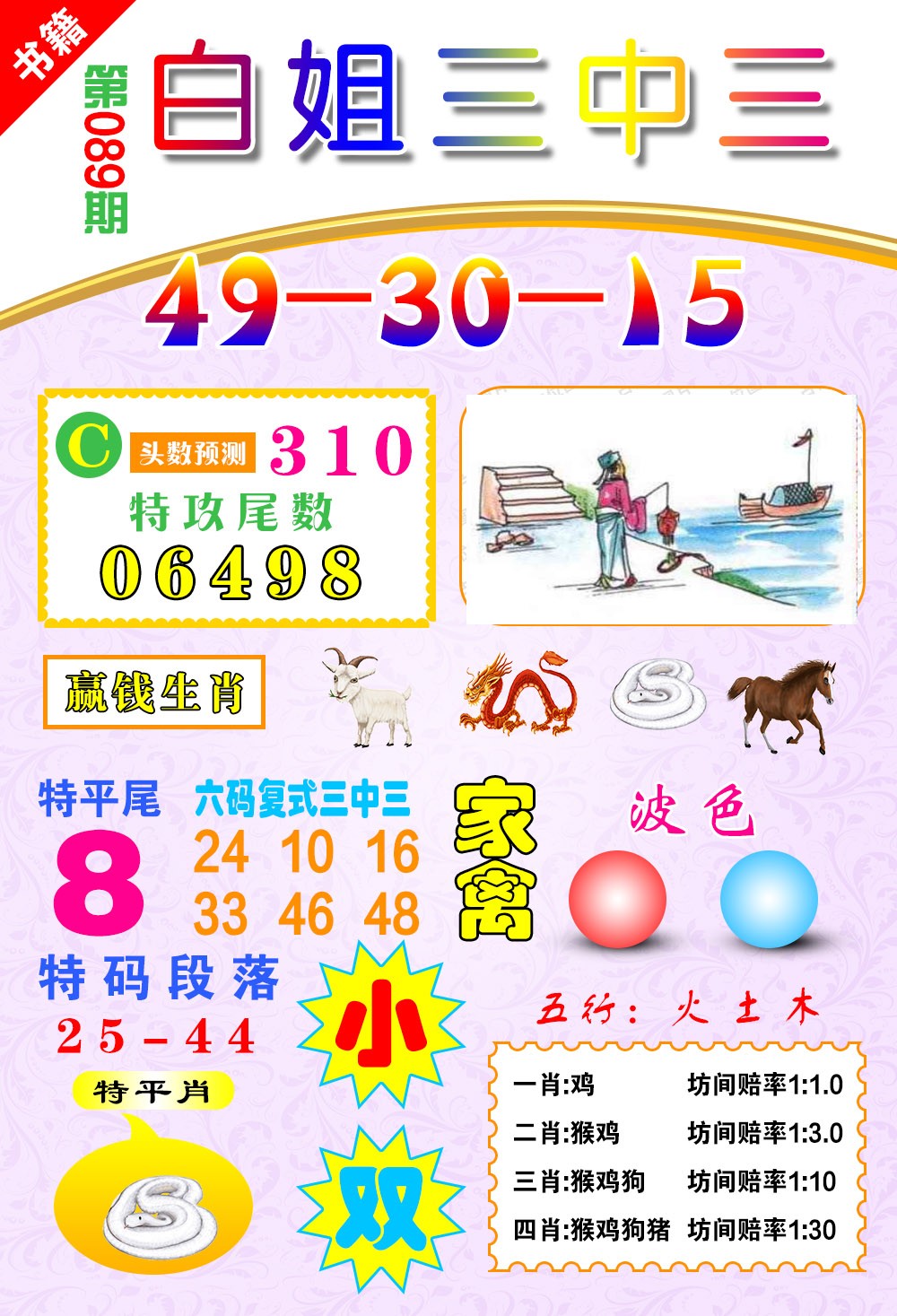 089期澳门白姐锦囊[图]