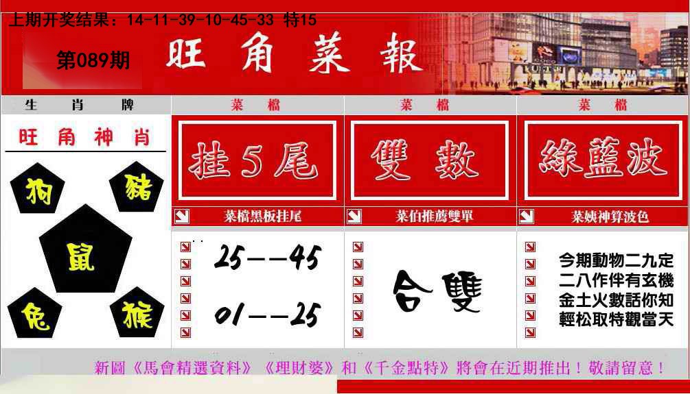 089期旺角菜报[图]