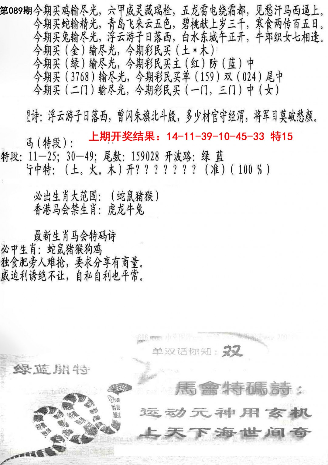 089期蛇报B[图]