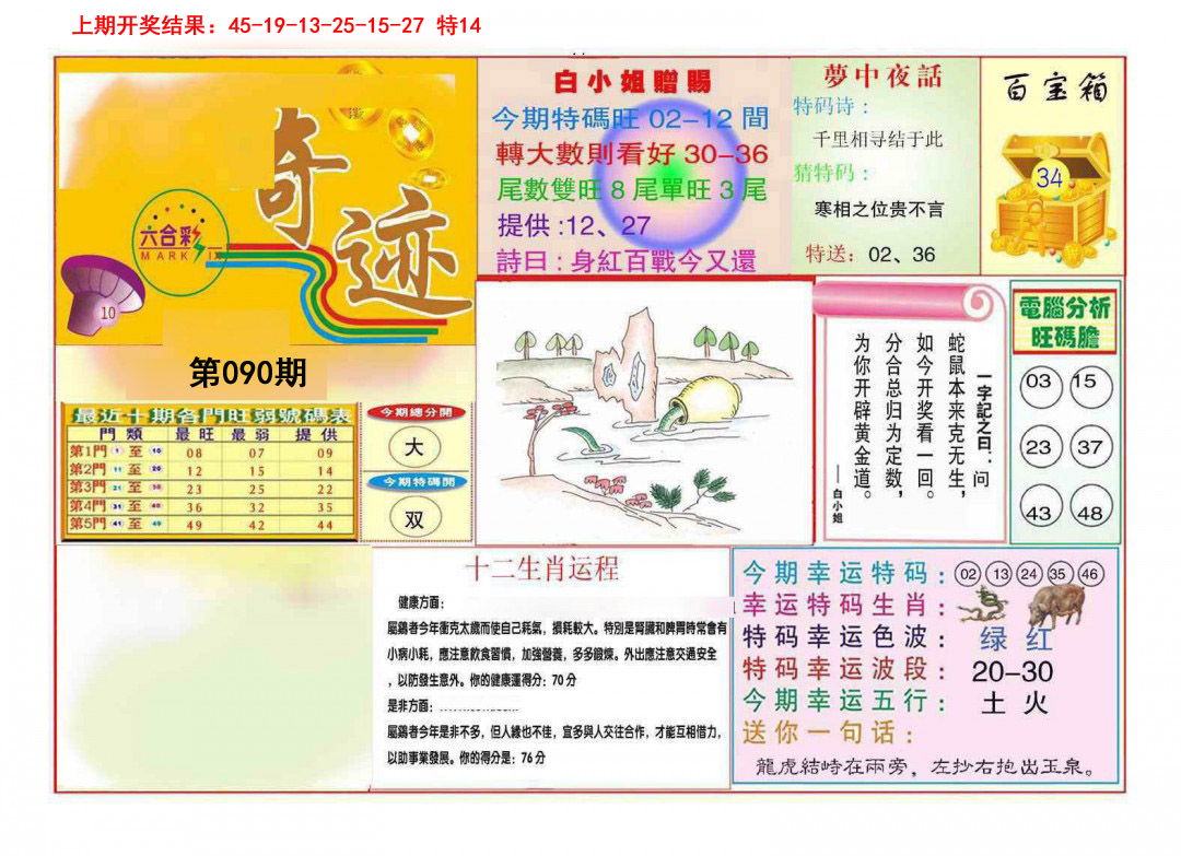 090期九龍奇迹A(推荐)[图]