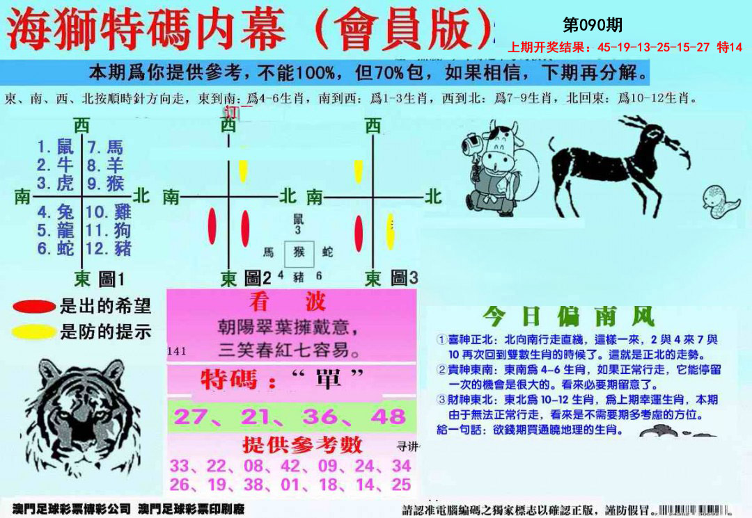 090期另版海狮特码内幕报[图]