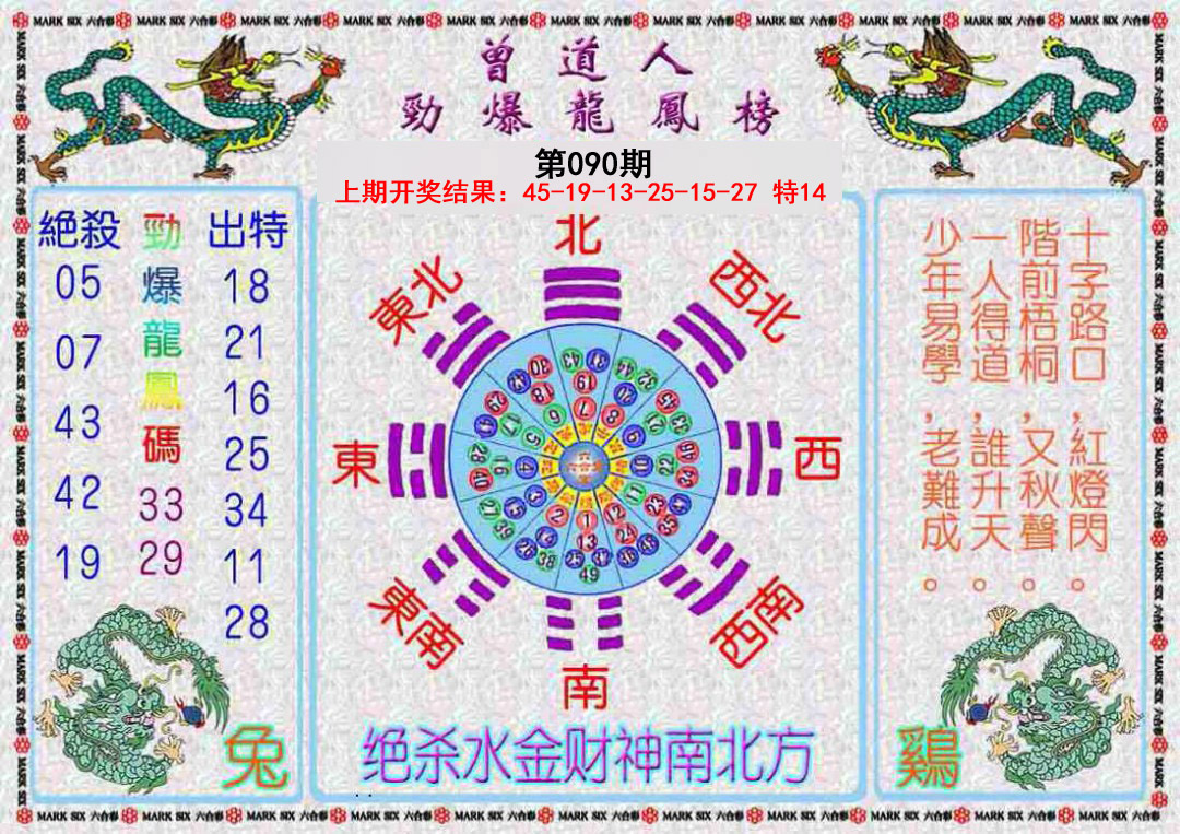 090期曾道人劲爆龙凤榜[图]
