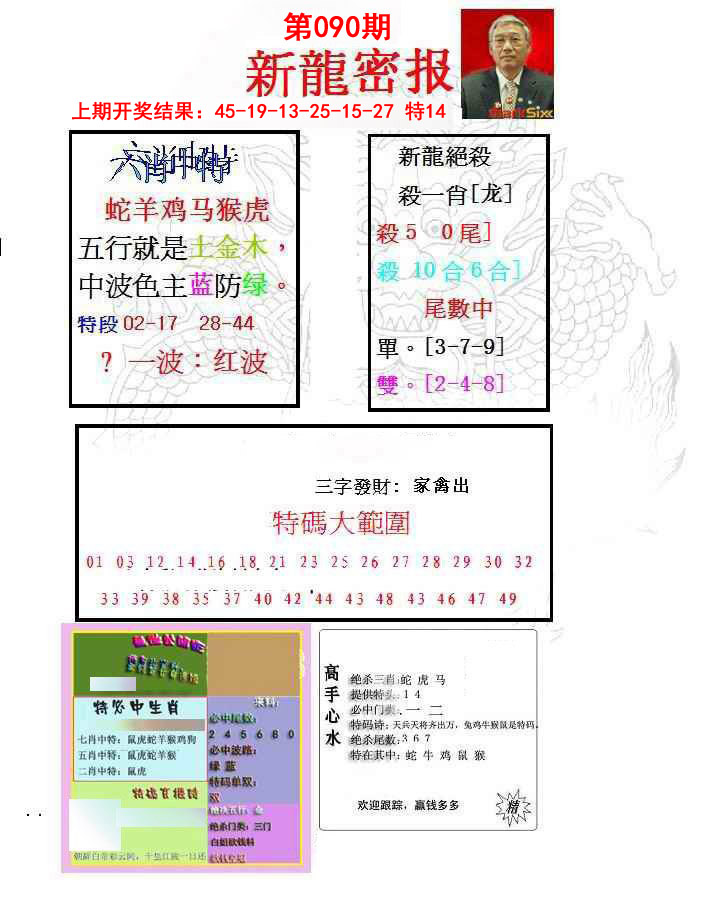 090期新龙密报[图]