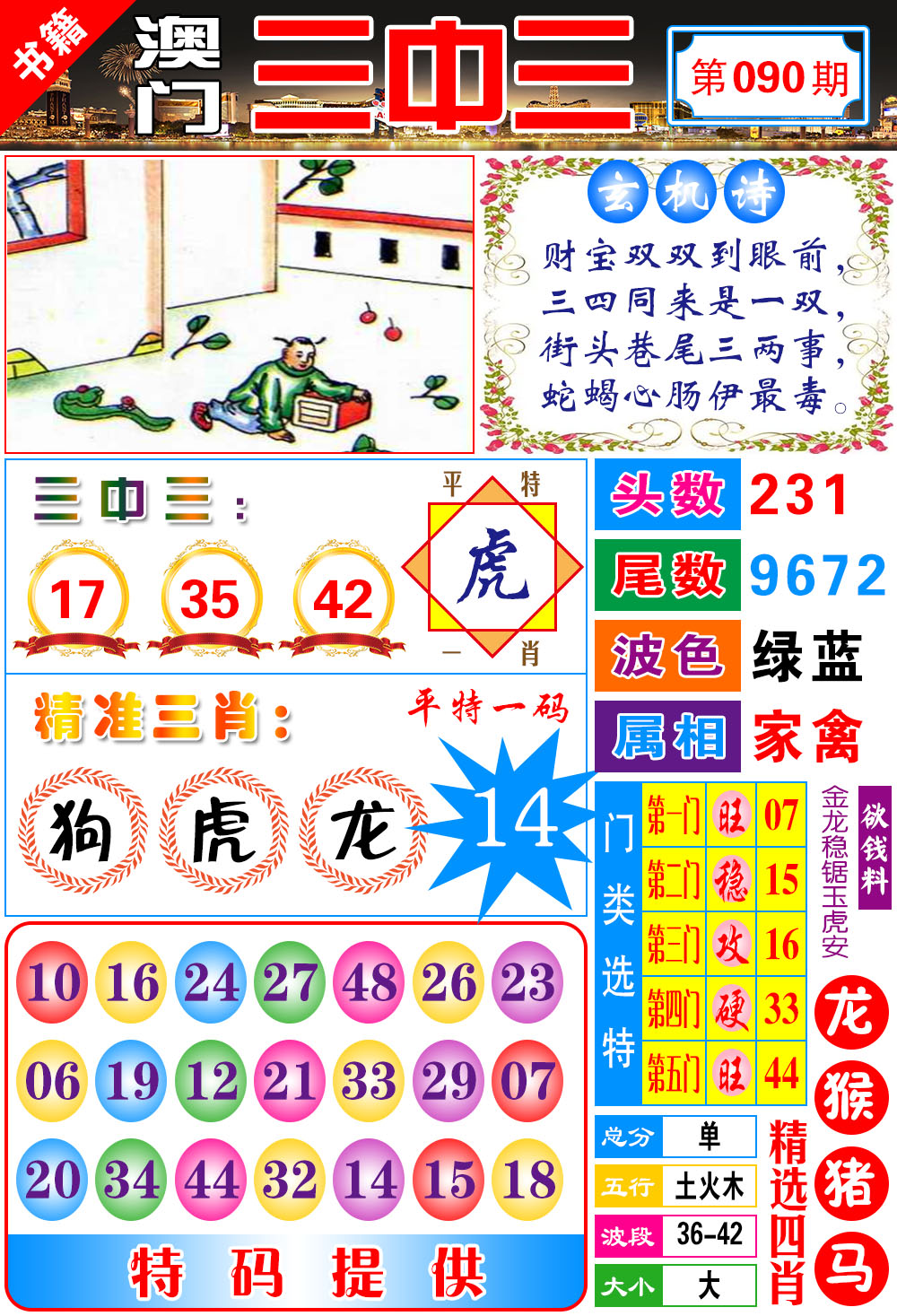 090期澳门宝典三中三[图]