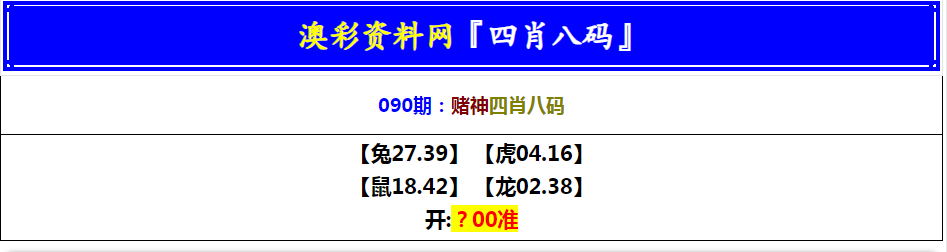 090期赌神四肖八码[图]