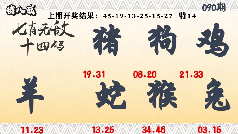 090期七肖无敌14码[图]