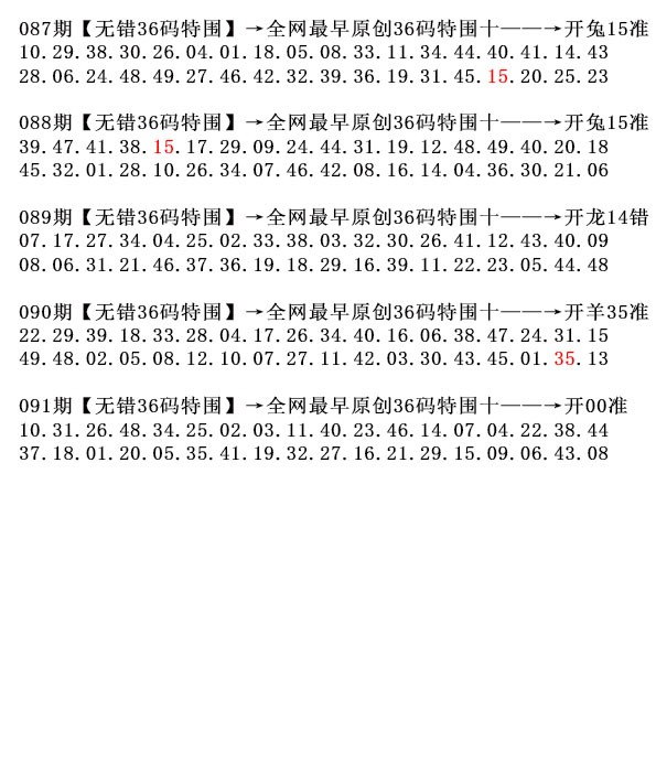 091期36码特围[图]