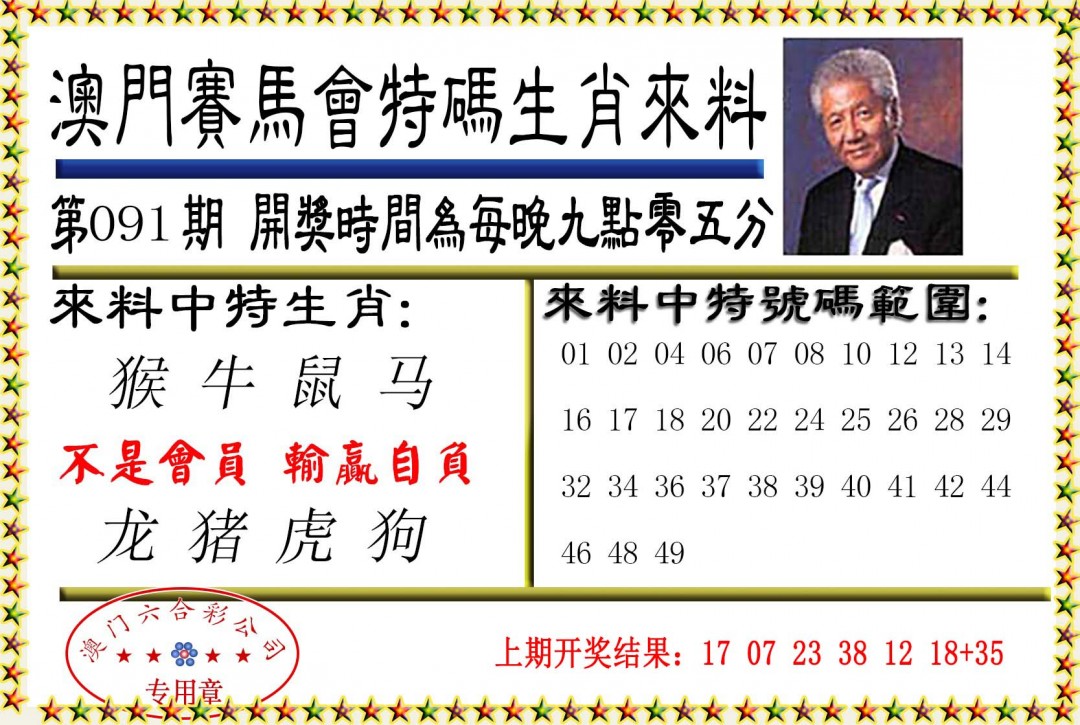 091期特码生肖来料[图]