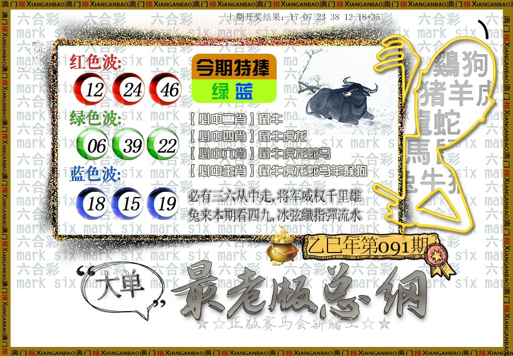 091期最老版总纲[图]