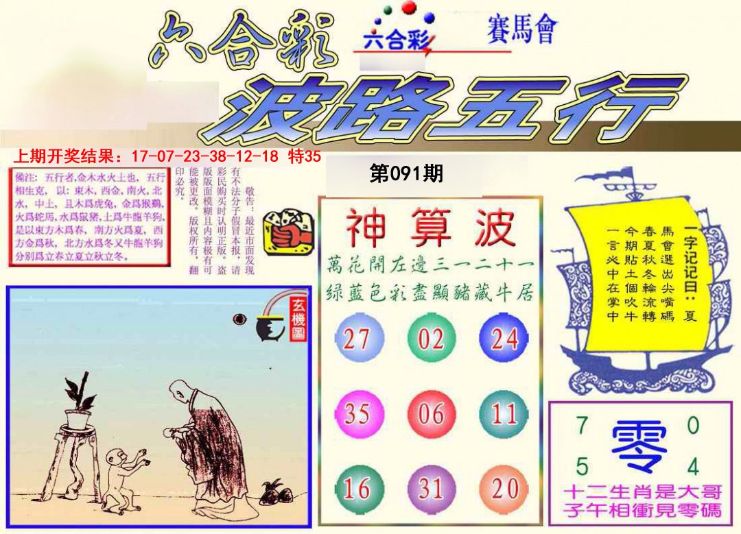 091期波路五行[图]