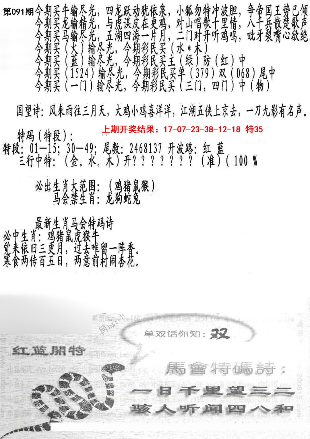 091期蛇报B[图]