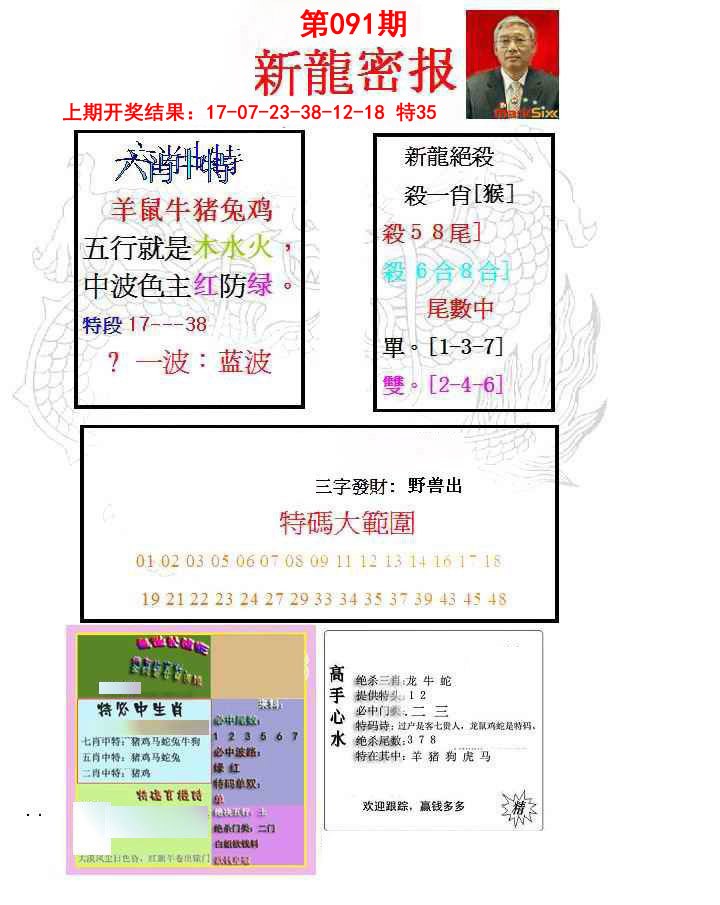 091期新龙密报[图]