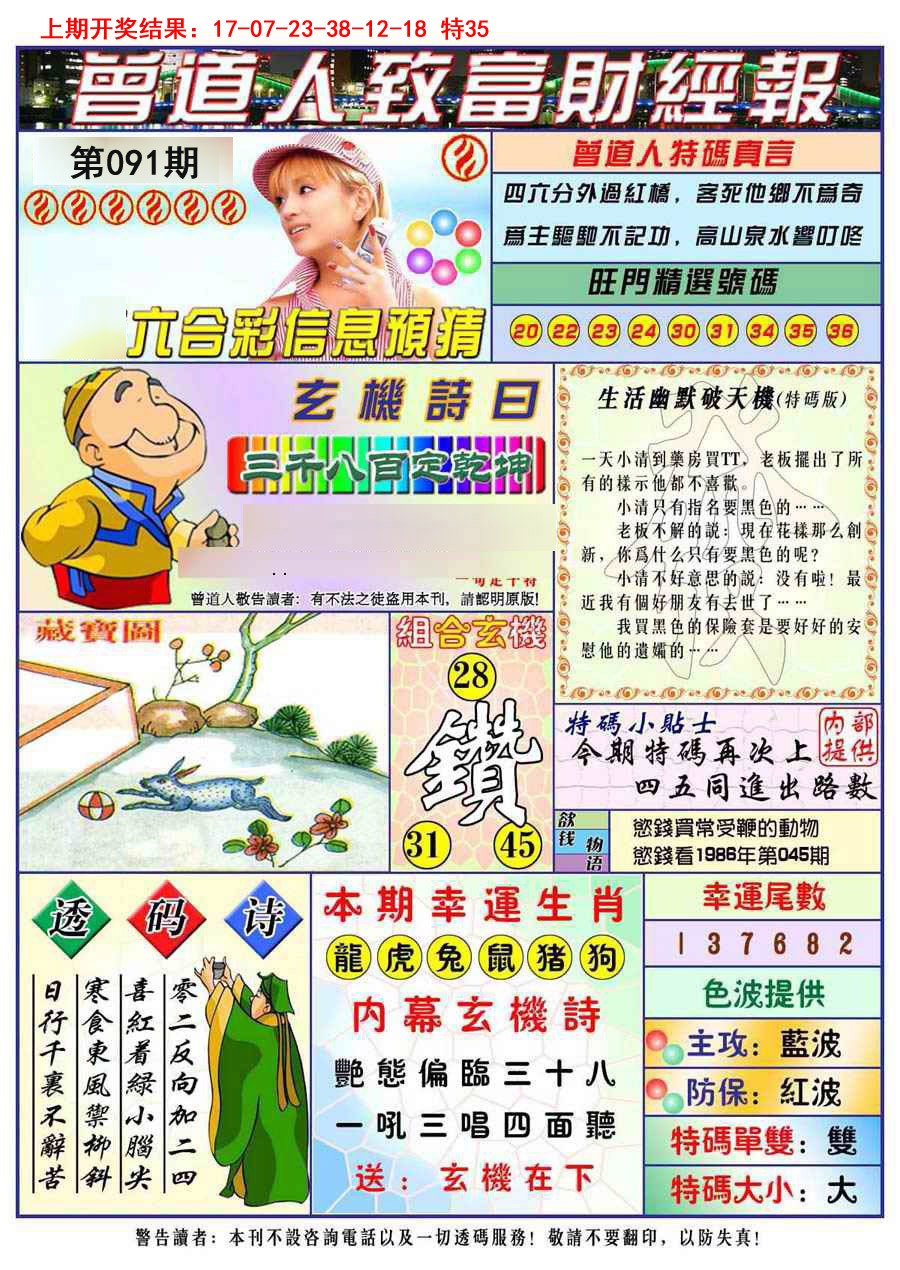 091期曾道人致福财经[图]