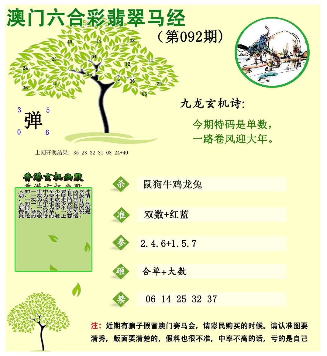 092期翡翠马经[图]