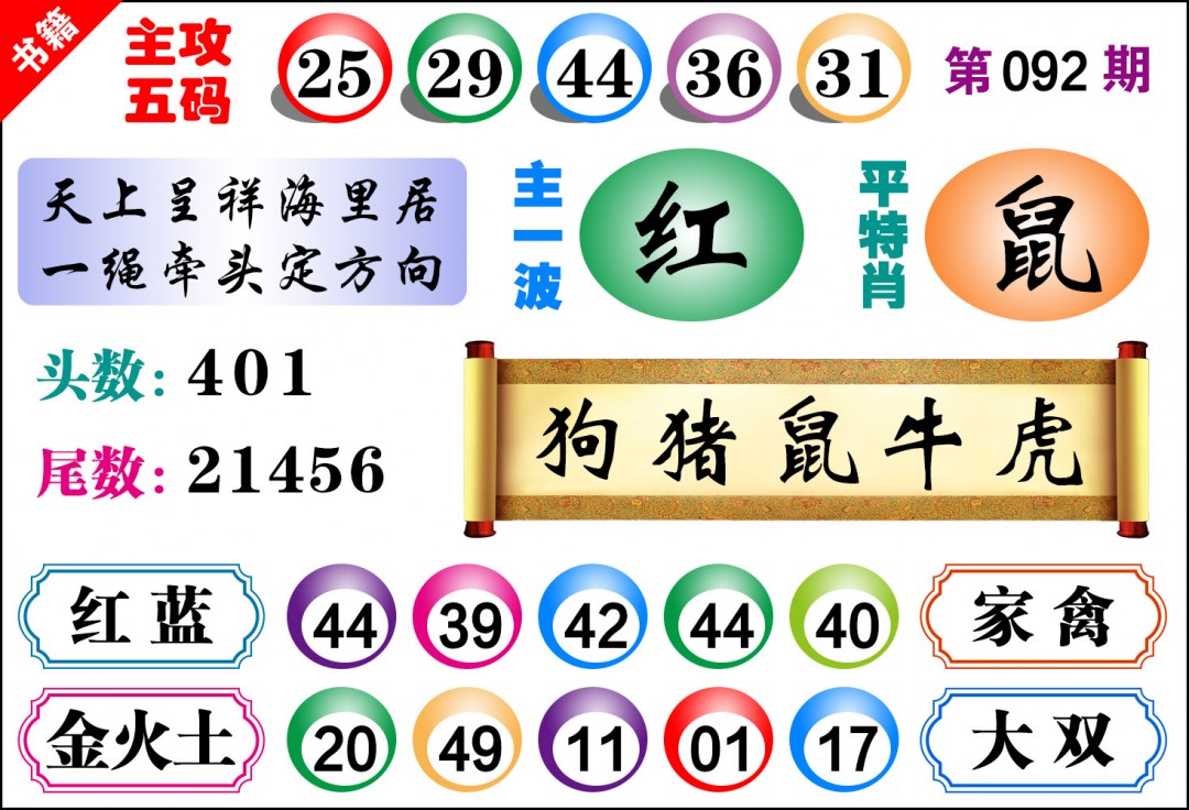 092期澳门主攻五码[图]