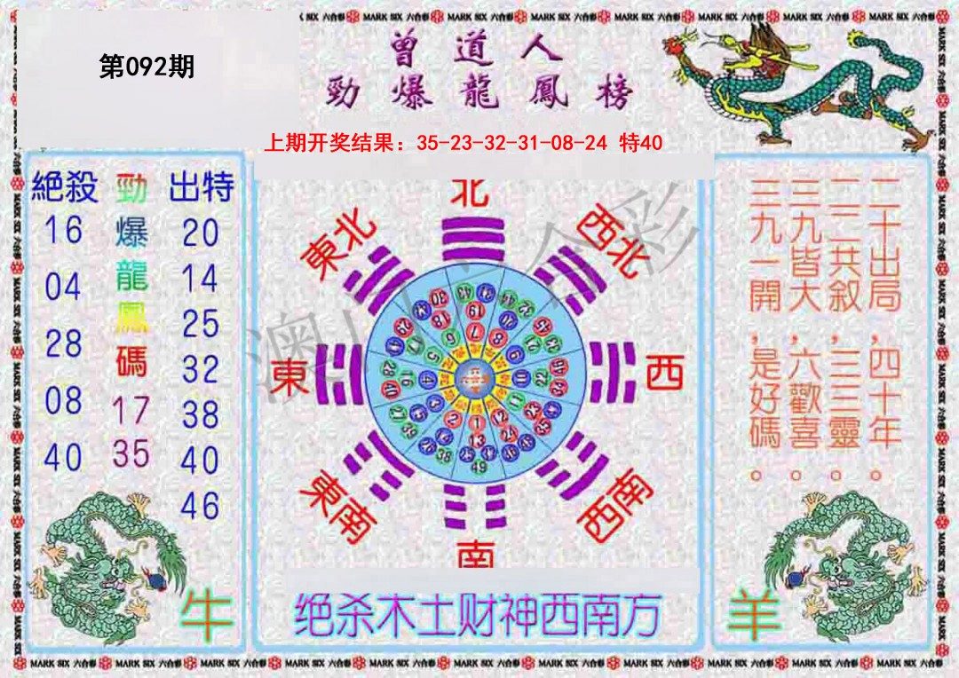 092期曾道人劲爆龙凤榜[图]