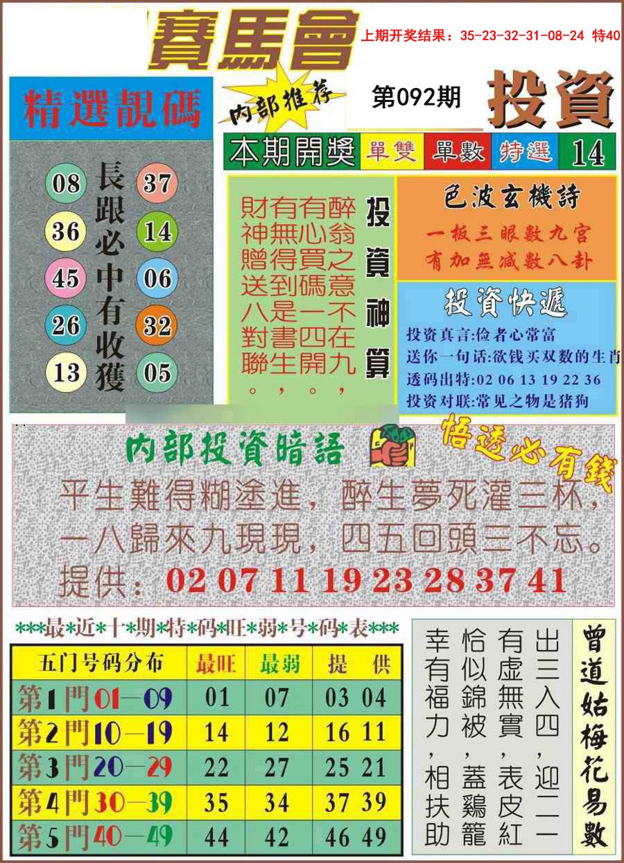 092期马会投资[图]