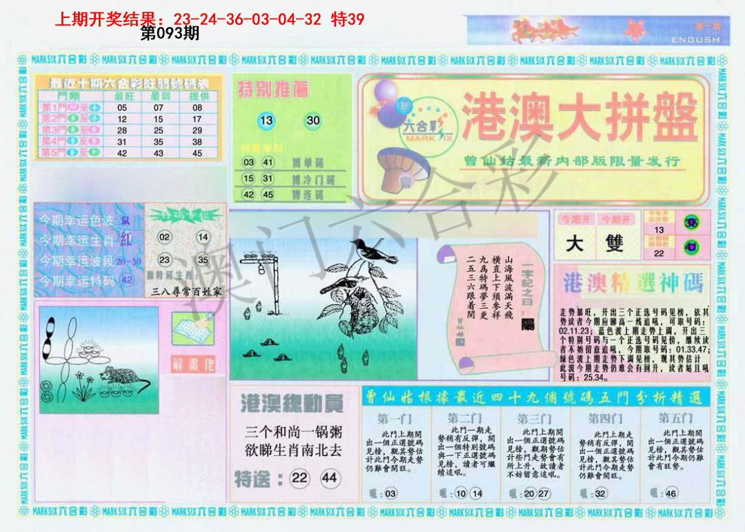 093期港澳大拼盘A[图]