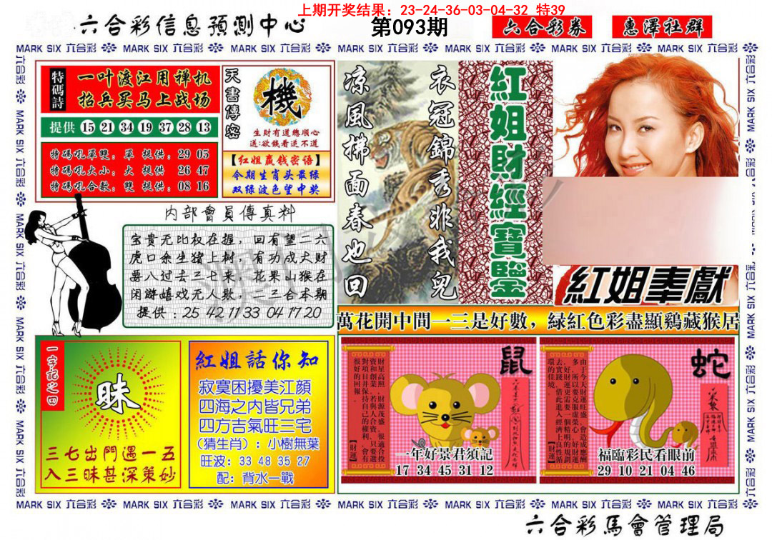 093期红姐财经宝鉴[图]