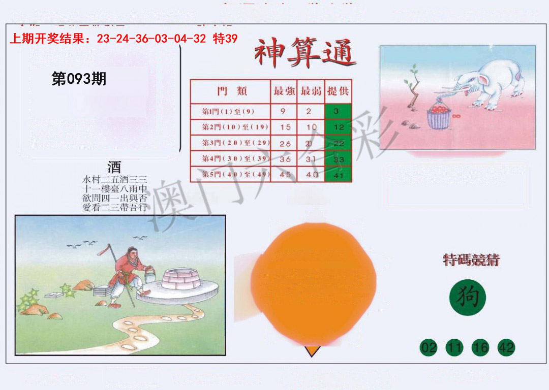 093期4-台湾神算[图]