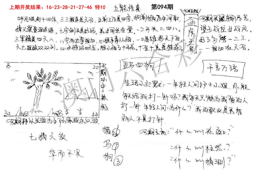 094期手写九龙内幕[图]