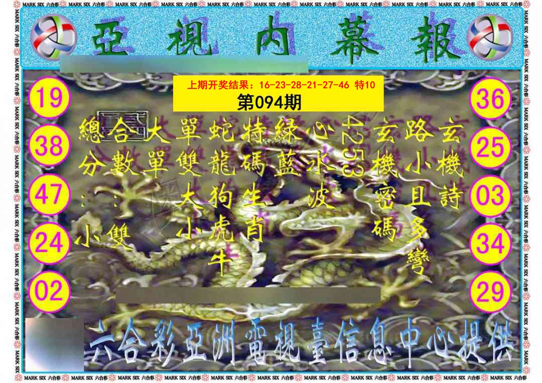 094期亚视内幕报[图]