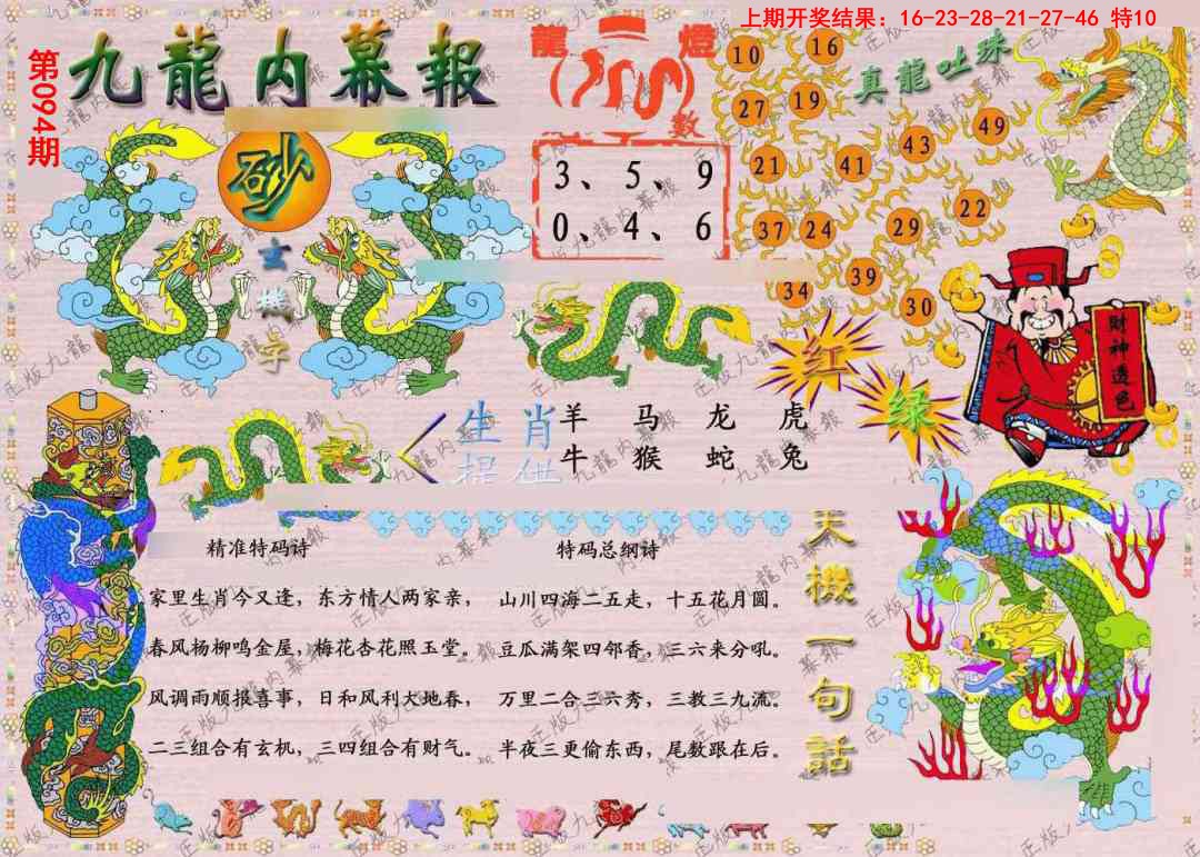 094期正版九龙内幕报[图]