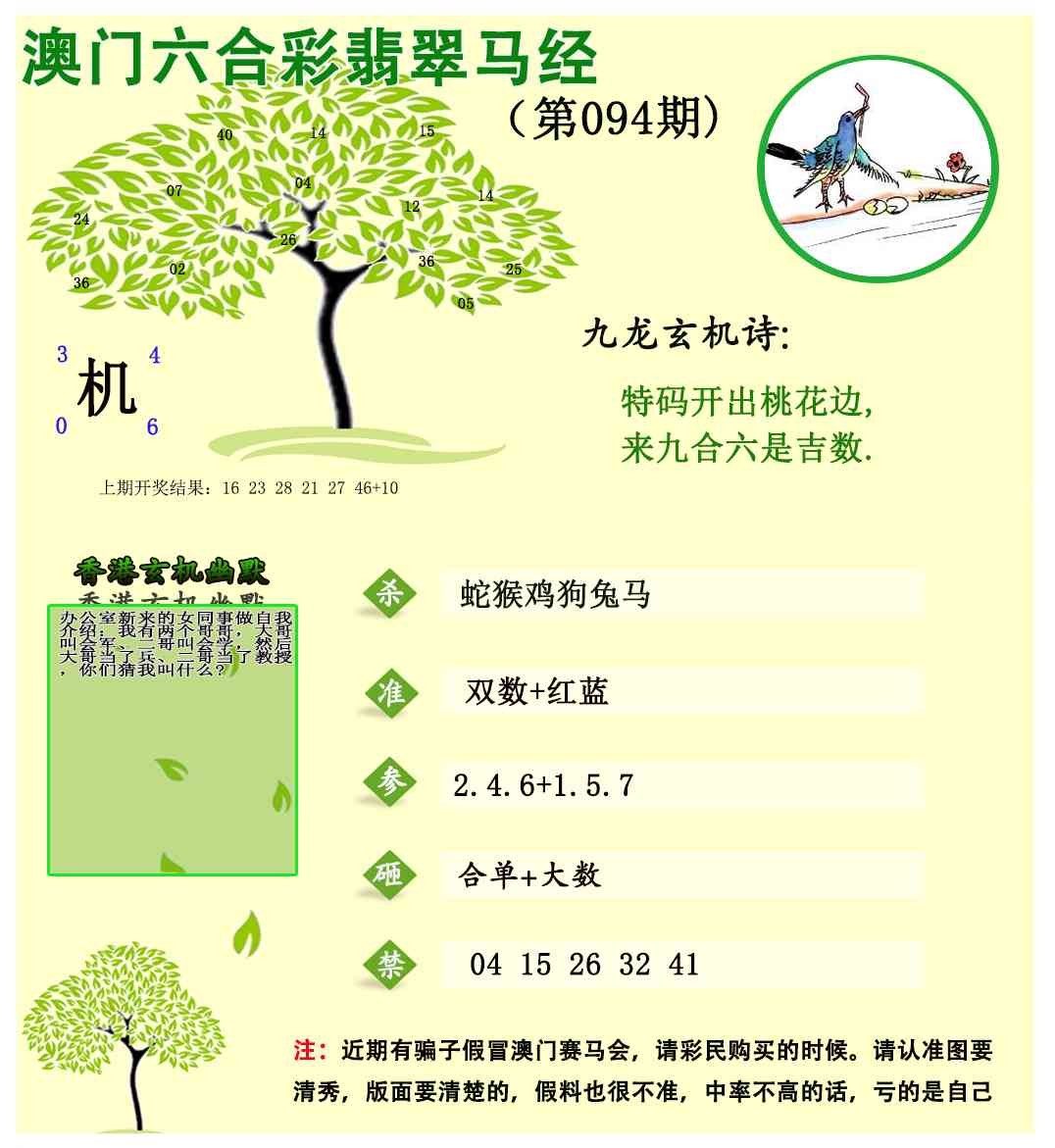 094期翡翠马经[图]