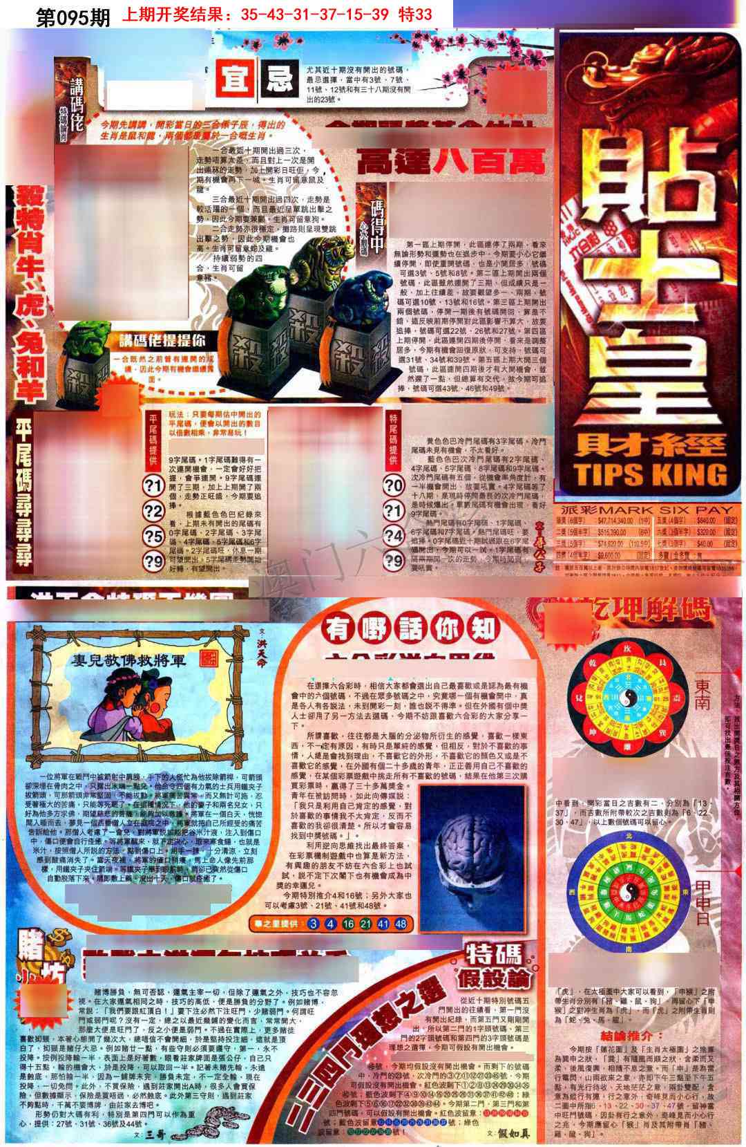 095期贴士皇A加大版[图]