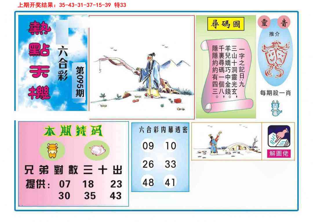 095期热点天机[图]