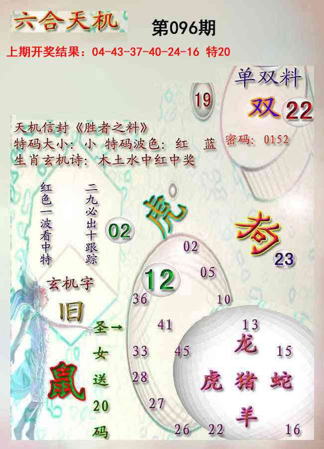 096期天机报[图]