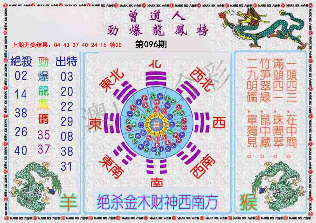 096期曾道人劲爆龙凤榜[图]