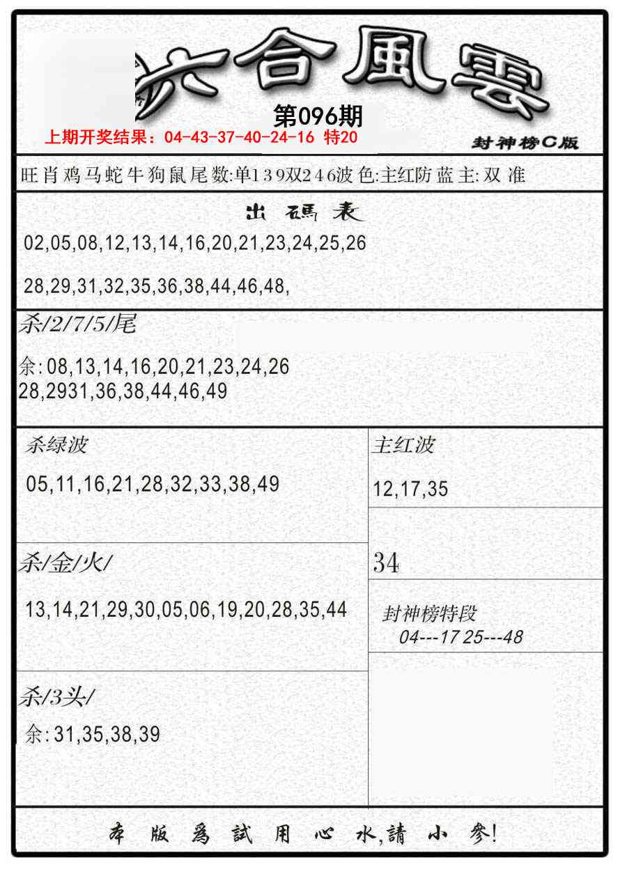 096期六合风云B[图]