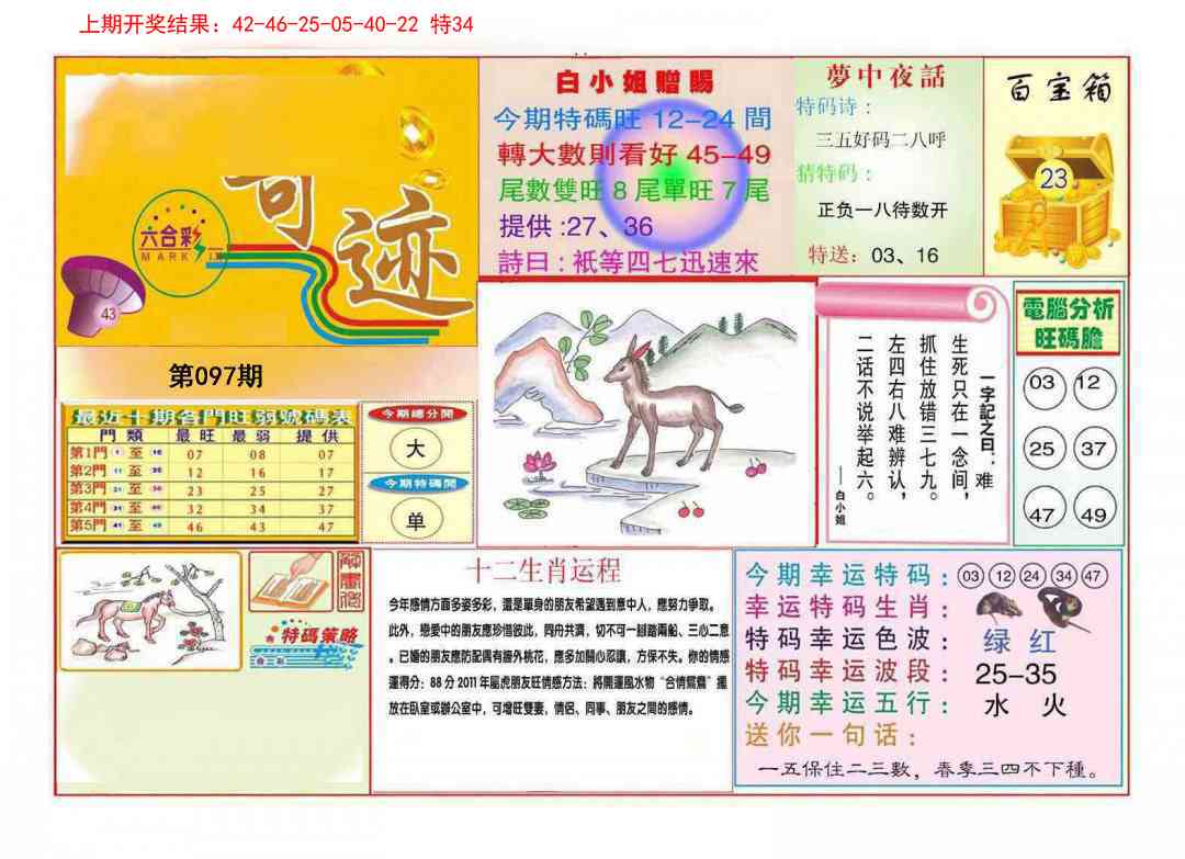 097期九龍奇迹A(推荐)[图]