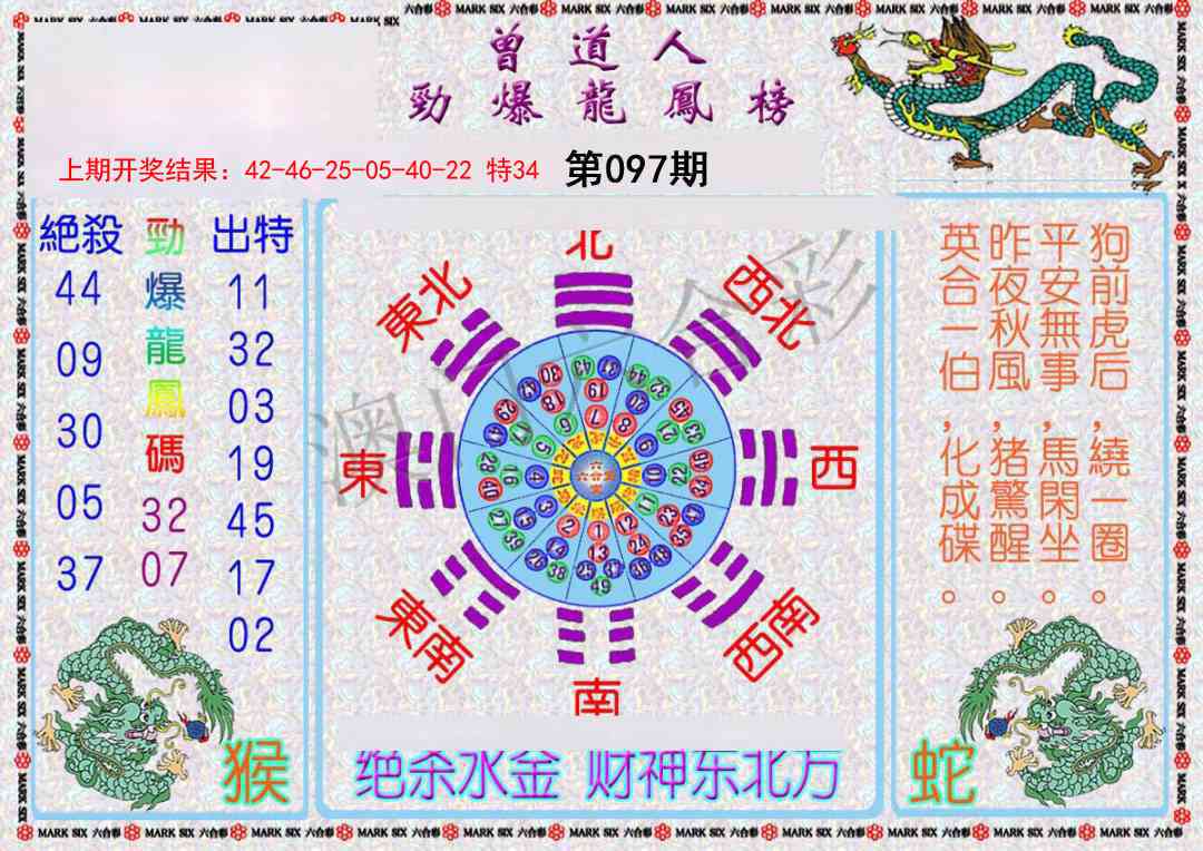 097期曾道人劲爆龙凤榜[图]