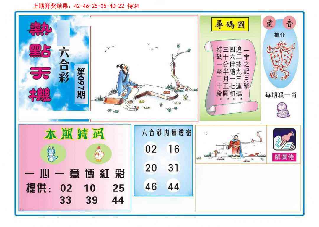 097期热点天机[图]