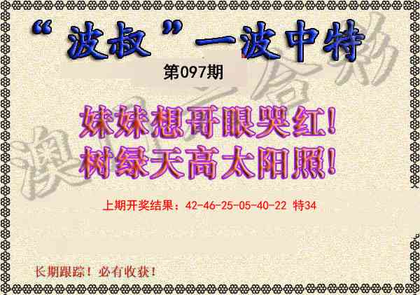 097期波叔一波中特[图]