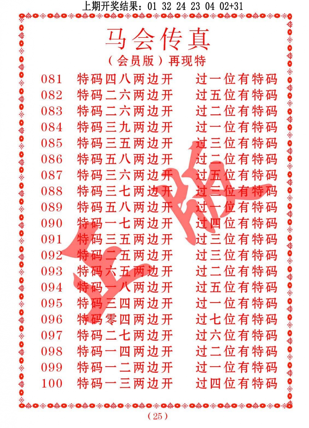 098期马会传真[图]
