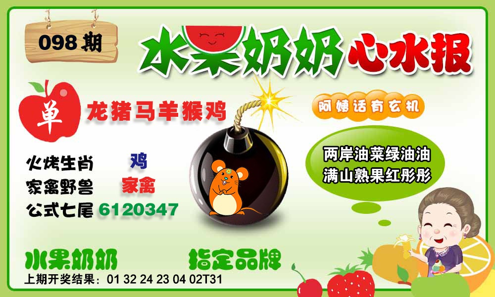 098期水果心水报[图]