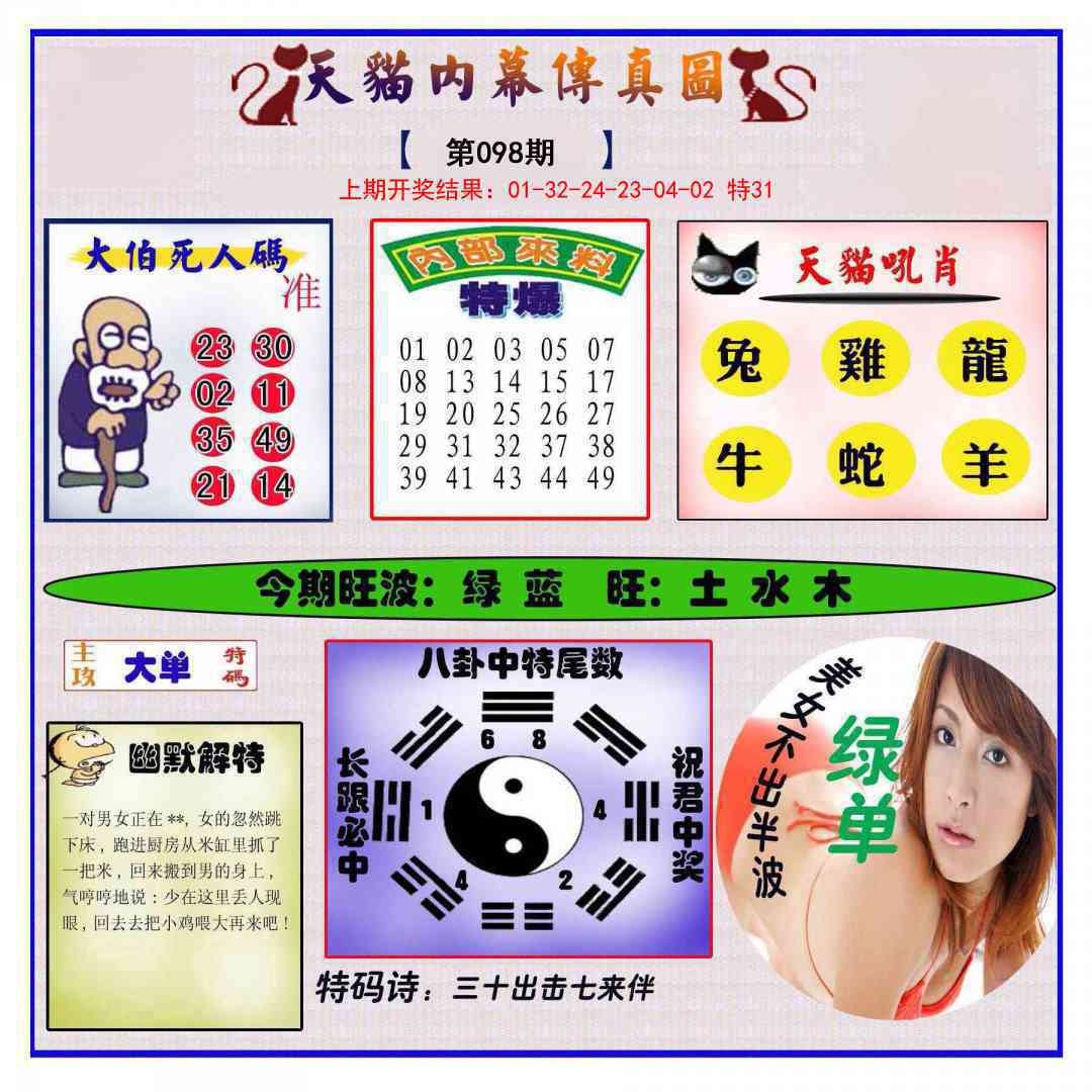 098期内幕传真图[图]