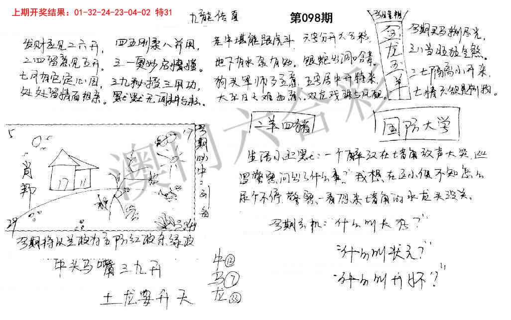 098期手写九龙内幕[图]