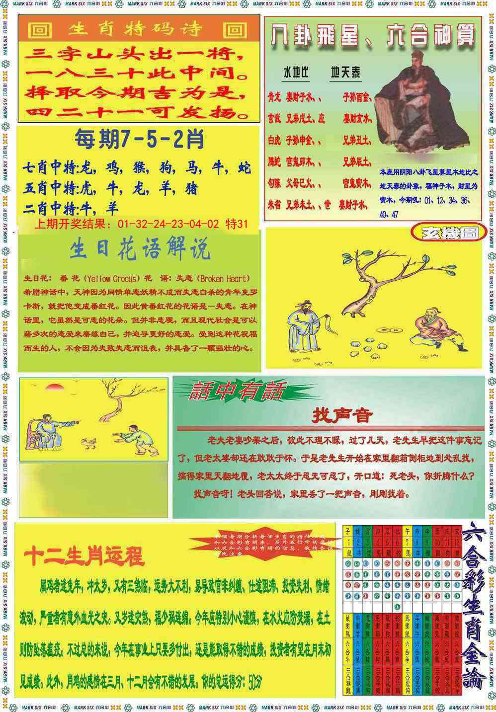 098期九龍马经B(推荐)[图]