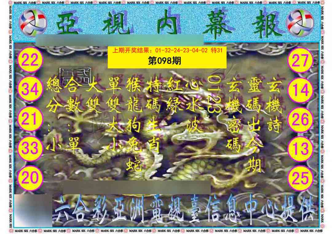 098期亚视内幕报[图]