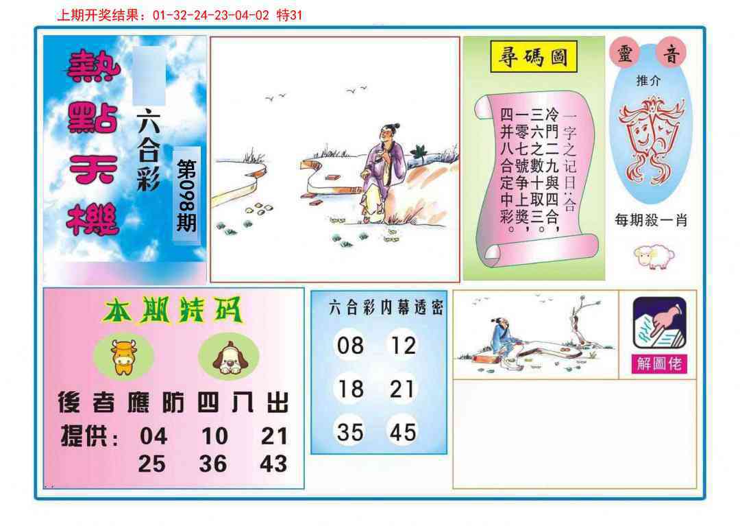 098期热点天机[图]