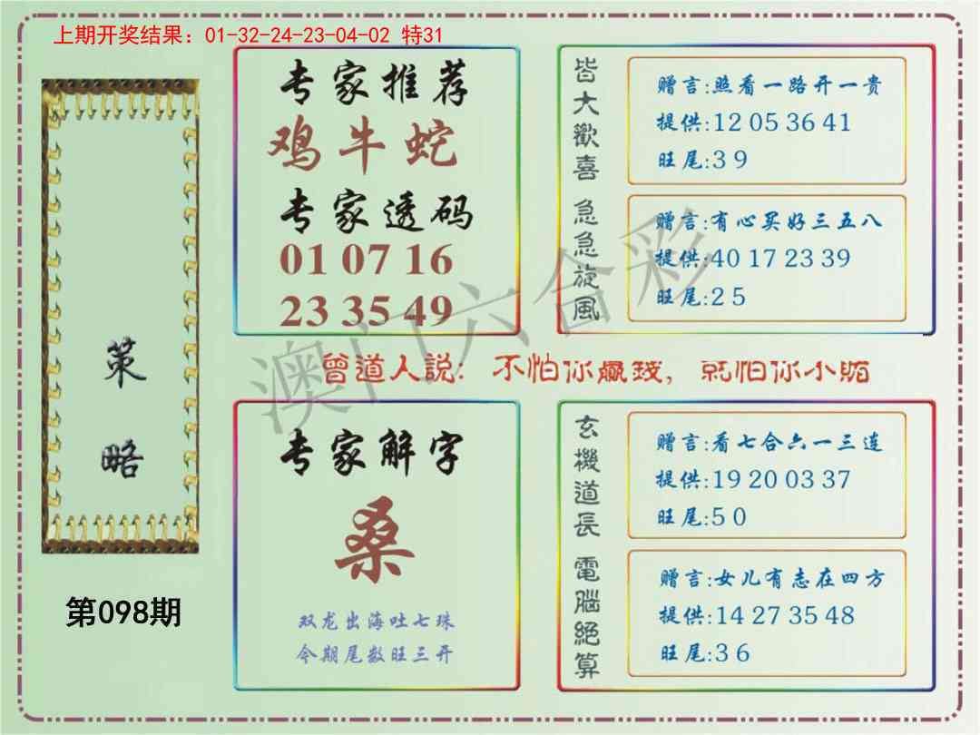098期策略[图]