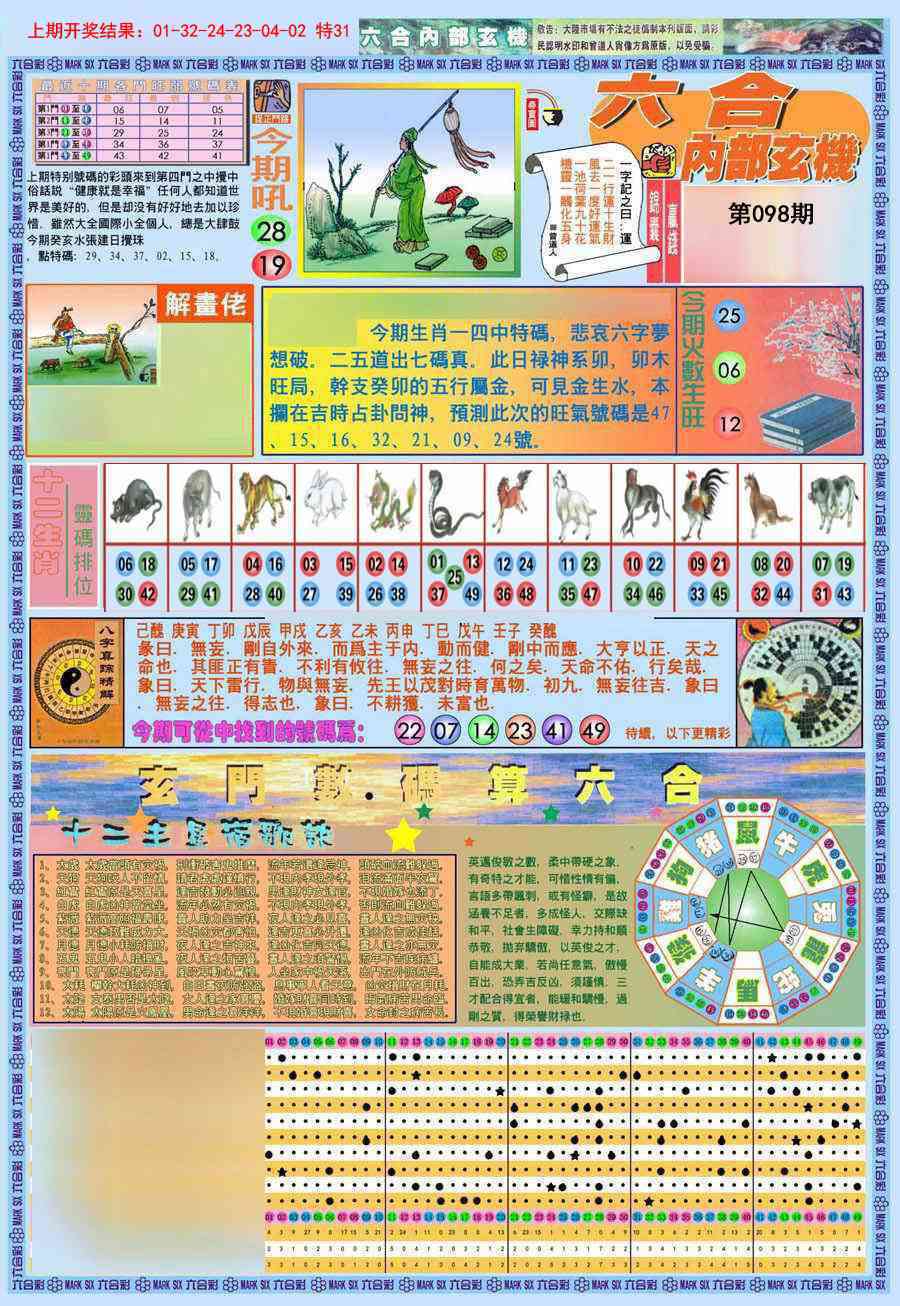 098期(新版)内部玄机A[图]